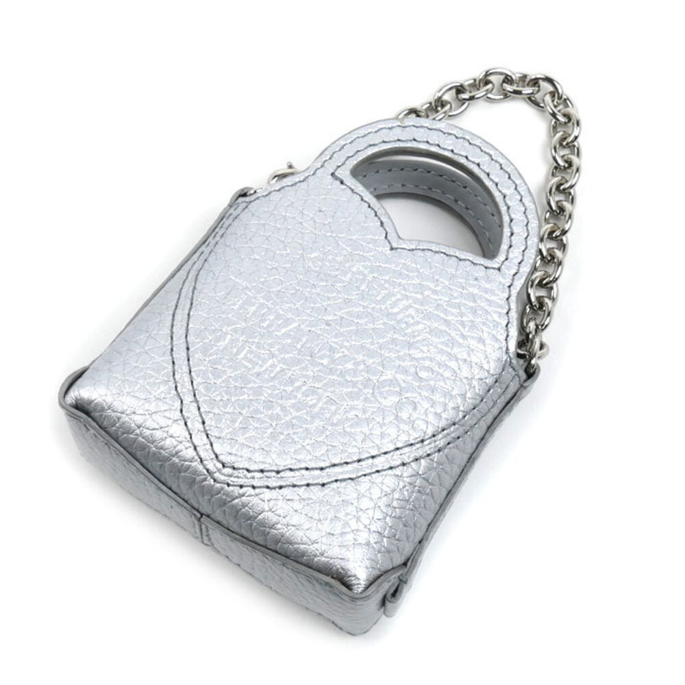 TIFFANY&Co. Tiffany Leather Return to Nano Bag Charm Mini Heart for Women